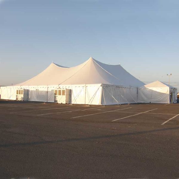 100x White Tension Tent Rental pProduct