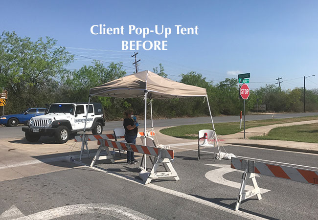 10x10 Tent Testing Check Point