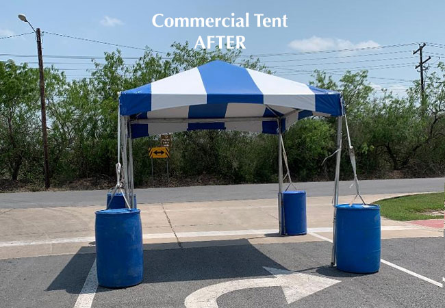 10x10 Tent Testing Check Point