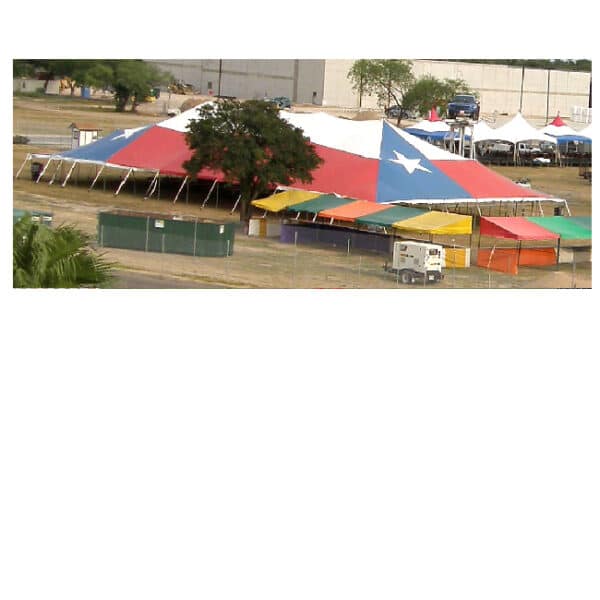 60 x Texas Flag Pole Tent