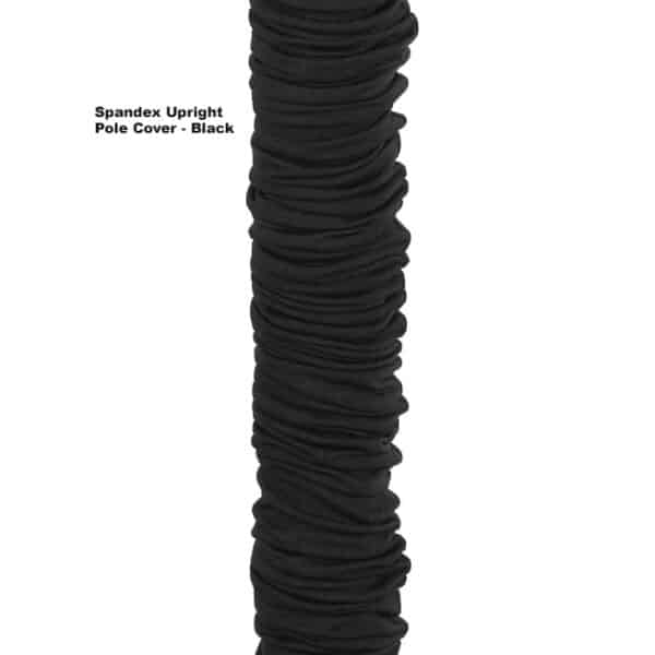 Spandex Upright Pole Cover - Black