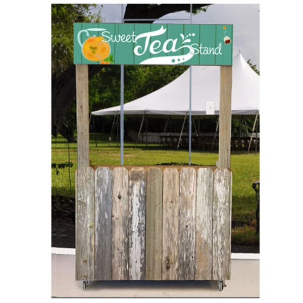 Natural Wood Beverage Stand