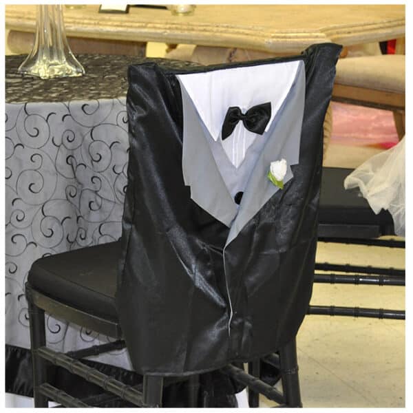 Bride & Groom Chair Slipcovers Rental Products