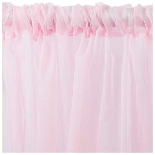 Sheer Voile Drape/Backdrop Pink