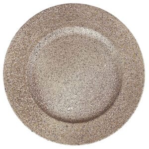 Textured Finish Tan 13" Charger Plates