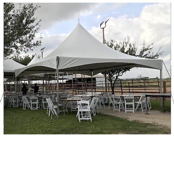20x20 Frame Cable Tents White