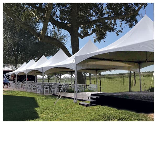 20x20 Frame/Cable White Tent