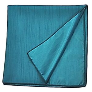 Dupioni/Silk Two Sided Turquoise Linen Rental Product