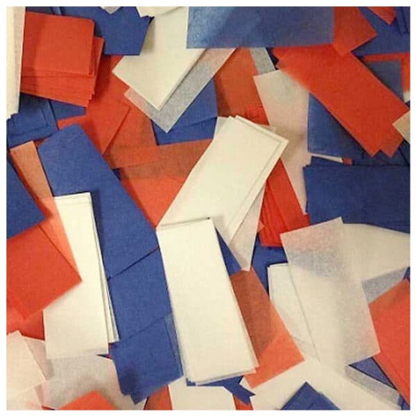 Red/White/Blue Tissue Confetti