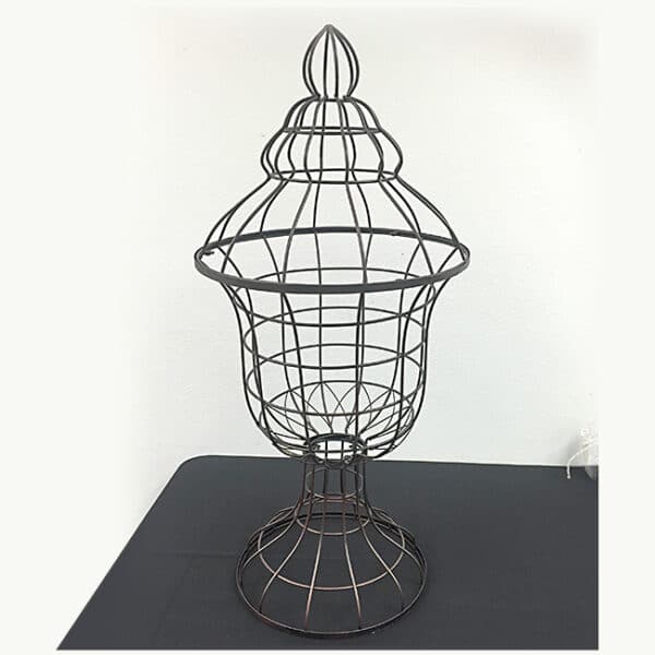 Wrought Iron Urn with Lid