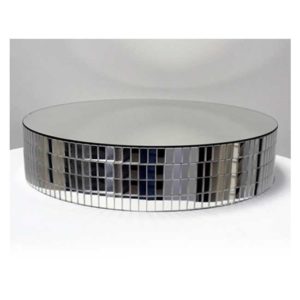 Mirrored Round Cake Risers - 20 Inch