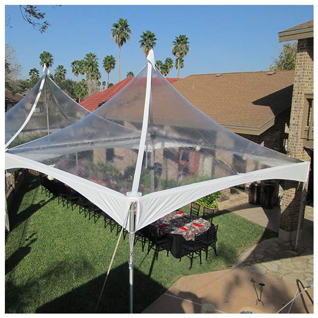 20x20 Clear Top Frame/Cable Tent Rental Product