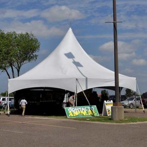 20x20x20 Hexagon Frame/Cable White Tent Rental Products