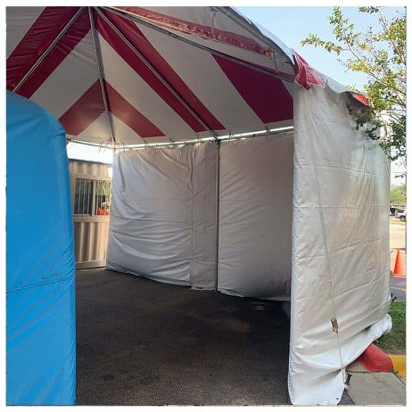 20x50 Tent over a Med Tent Rental Product
