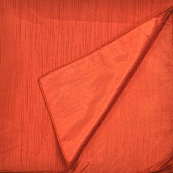 Dupioni/Silk Two Sided Burnt Orange Linen Rental Product