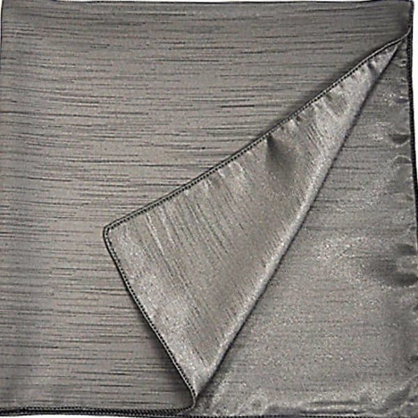 Dupioni/Silk Two Sided Charcoal Gray Linen Rental Product