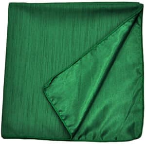 Dupioni/Silk Two Sided Emerald Green Linen Rental Product