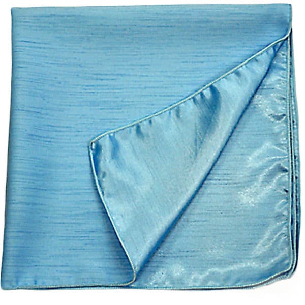 Dupioni/Silk Two Sided Light Blue Linen Rental Product