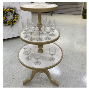 3-Tier Table Tan Rental Products