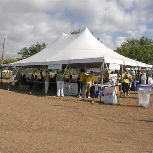 40x White Tension Tent Rental Products