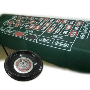 Bring the casino to your next event with our roulette 6' table kit with felt, from Rental World Party Center. Great for home events, casino nights at college events and much more.