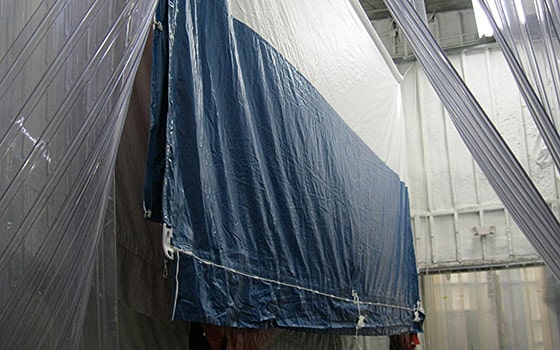 Tent Cleaning and Folding Hanging