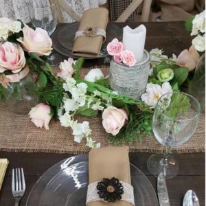 Authentic Burlap Table Runner Rental Products
