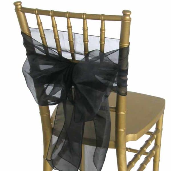 Chair Sash Black Rental Products