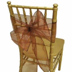 Chair Sash Brown Rental Products