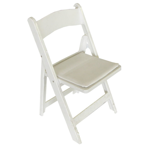 Composite/Wood White Folding Chair for Rent