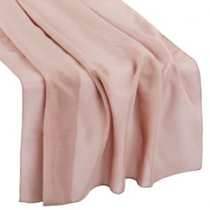 Chiffon Table Runner Dusty Rose/Mauve Rental Products