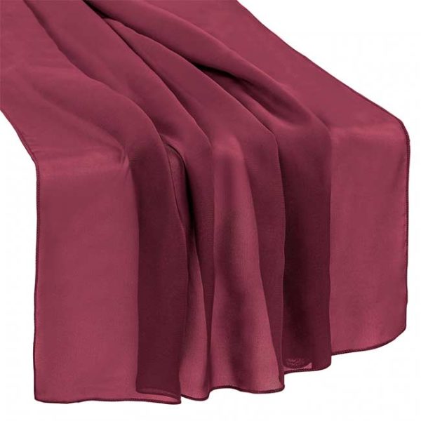 Chiffon Table Runner Mulberry Rental Products