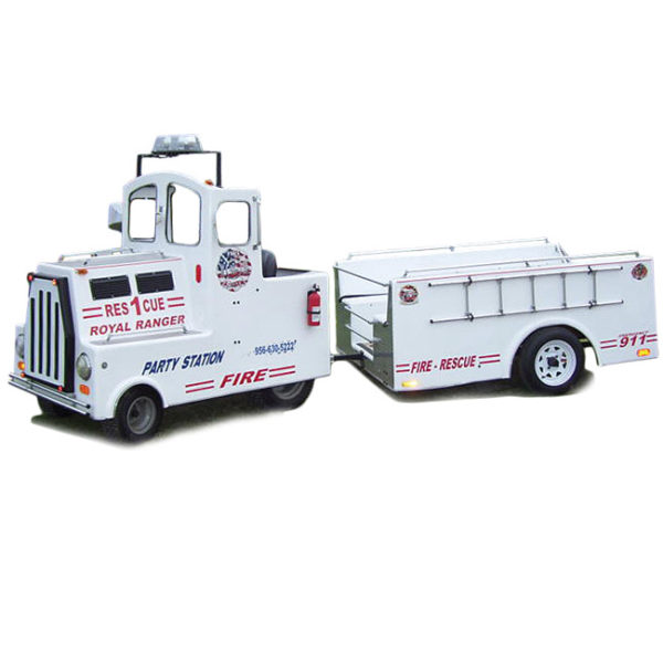 Fire Truck Trackless Train Rental Product