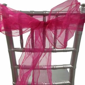 Chair Sash Fuchsia Pink Rental Products