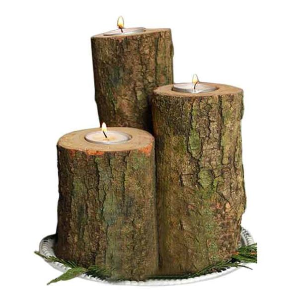 Logs T-Light Candle Holder Rental Products