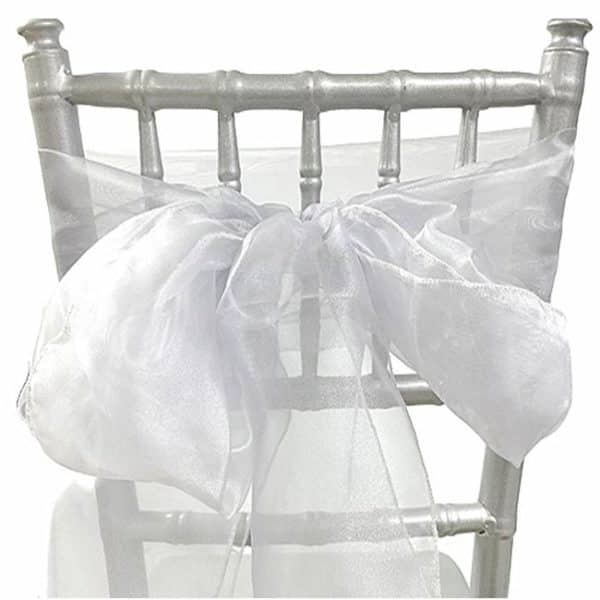 Chair Sash White Rental Products