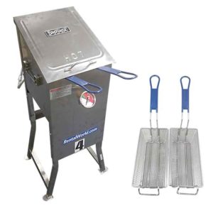 4 Gallon Outdoor Fryer with 2 Stainless Steel Baskets