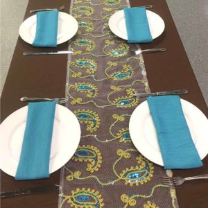 Glits Sequin Table Runner Paisley Rental Products