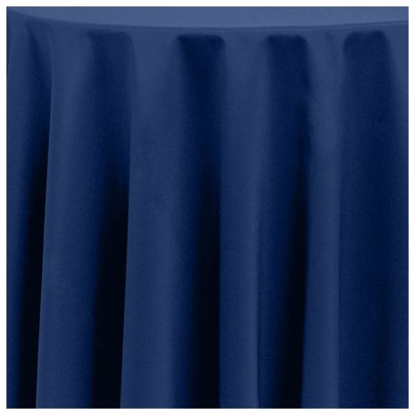 Polyester Navy Blue Linen Rental Product