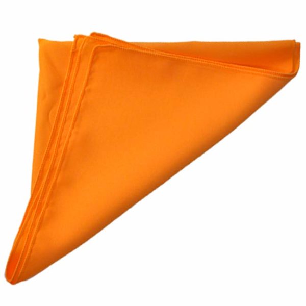 Polyester Neon Orange Napkin Rental Prducts