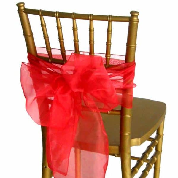 Chair Sash Red Rental Products