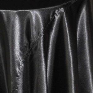 Satin Black Linen Rental Product