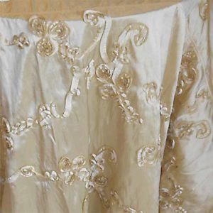 Satin with Ribbons Champagne Linen Rental Product
