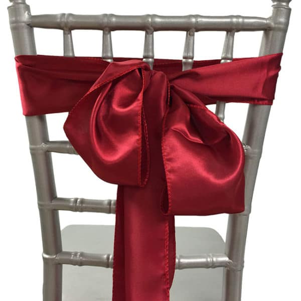 Chair Sash Satin Red Cherry Rental Products