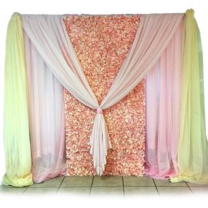 Silk Hydrangea Flower Wall Backdrop Rental Items