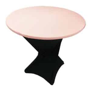 Spandex Table Topper/Caps Blush Special Order Rental Products