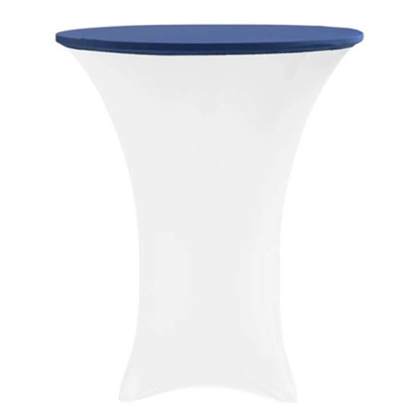 Spandex Table Topper/Caps Navy Blue Rental Products