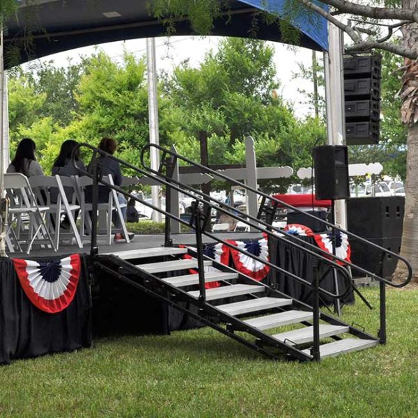 Stage Stairway with Handrails Rental Products