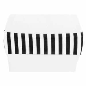 Stripe Spandex Chair Band - Black & White