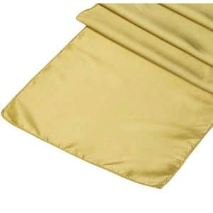 Taffeta Table Runner Gold Rental Products